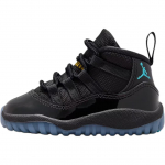 Jordan Air Jordan 11 High top Toddler Shoes Black/Gamma Blue Infant And Toddler 378040-047 26 black