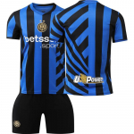 2425 Inter Milan namų futbolo apranga Nr. 10 Lautaro 9 Thuram 23 Barrera Vaikų mar&scaron;kinėliai Vyri&scaron;kas Moteri&scaron;kas Rinkinys 16-yard