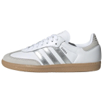 adidas Samba OG Balti Sidabriniai Metaliniai Pilki Moteri&scaron;ki Sportbačiai Avalynė-Balti Pilki-Vienas JI2725 36⅔ white