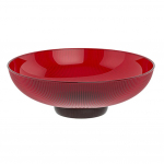 Eleganti&scaron;kas stiklinis vaisių dubuo - Modernus dizainas stilingiems namams -Dovanos Salotoms,vaisiams, sriubai, desertams, užkandžiams Mai&scaron;ymo dubuo red