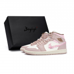Jordan Air Jordan 1 Vintažiniai krep&scaron;inio batai Moteri&scaron;ki vidutinio auk&scaron;čio balti/rožiniai BQ6472-620(Team80-S-BOX) 38