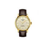 Tissot Le Locle Automatinis Mechaninis Ciferblatas Romėni&scaron;ki Skaičiai Datos Rodyklė Laikrodis Vyri&scaron;ki laikrodžiai Auksinis Plienas Juodas T006.407.36.263.00 Regular Watch Box,Ivory Watch Dial