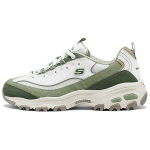 Skechers DLites 1.0 Madingi Patogūs Patvarūs Žemi Batai Tėčio Stiliaus Moteri&scaron;ki Sportbačiai Balti Žali 150555-LTGR 35