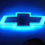 LED &Scaron;viesos Automobilio Galinės Bagažinės Emblema 17 X 5.5cm Chevrolet Malibu Cruze Orlando Sail Captiva Equinox Trax Lacetti Cavalier Lipdukas 17 X 5.5cm mėlyna