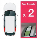 Volkswagen VW PASSAT B8 Sedanas 2014-2022 m. Magnetinis automobilio saulės skydelis Priekinio stiklo užuolaidėlė Galinės &scaron;oninės vaiki&scaron;ko lango saulės skydelis 2PCS SIDE TRIANGLE