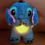 Stitch kvėpuojantis pliu&scaron;inis me&scaron;kinas raminantis miego žaidimų draugas ūdra žaislas vaikams Blue