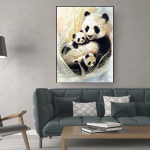 5D deimantų tapybos rinkinys Panda Animal Deimantinis siuvinėjimas kryželiu Siuvinėjimas deimantine mozaikine nuotrauka 20X30CM