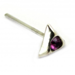 Les Tr&eacute;sors De Lily [G2126] &ndash; Violetinė &bdquo;Crystal&ldquo; sidabrinė smeigė
