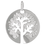 Les Tr&eacute;sors De Lily [Q4589] - Pendentif Argent 'Arbre de Vie' argent&eacute; (rhodi&eacute;) - 22 mm