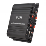 S-299 Mini 4.1 garso galios stiprintuvas BT ne&scaron;iojamas automobiliui ir namams dvejopo naudojimo 4*40W nuotolinio valdymo garso stiprintuvas US Plug