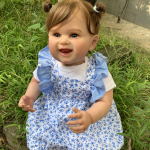 BZDOLL 55CM 3D dažai, matomos venos, mink&scaron;tas silikoninis atgimęs lėlės žaislas mergaitei, gražiai besi&scaron;ypsančiai princesei Bebei gyva gimtadienio dovana