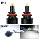 2 vnt 8 pusių 20000LM 3D H7 LED Canbus 360&deg; H1 H3 HB3 HB4 9012 Hir2 Led H11 H8 9006 9005 automobilio priekinių žibintų lemputės rūko žibintas, skirtas auto 12V H11 H8 H9
