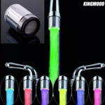 Nauja Glow Fantastic vandens čiaupo RGB temperatūros valdymo LED &scaron;viesos jutiklio lemputė