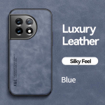 KEYSION prabangus odinis dėklas, skirtas Oneplus 11 5G 10T 9 RT mink&scaron;tas silikonas + kompiuteris, atsparus smūgiams telefono dangtelis, skirtas Oneplus Ace 2 1+ Ace Pro for Oneplus 11 mėlyna