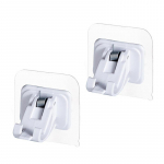 Lipnūs kabliukai Bekalbiai užuolaidų karnizo spaustukai Kabliukas Du&scaron;o užuolaidų karnizo pakabinamas laikiklis Buitinis fiksuotas spaustukas Pakabinamas kabliukas Laikiklis 2pcs