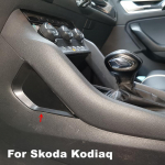 Skirta Skoda Karoq 2vnt/stal Automobilio vidaus centrinio valdymo dėtuvės dangtelio apdaila