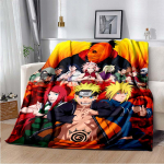 Naruto antklodė Auk&scaron;tos kokybės flanelinis &scaron;iltas mink&scaron;tas pliu&scaron;as ant sofos lovos antklodė, tinka oro kondicionavimo antklodė. 180x230cm