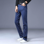 Vyri&scaron;ki dideli platėjantys džinsai auliniai batai, platėjanti, laisvai priglundanti vyri&scaron;ka dizainerio klasikinė laisvalaikio džinsai džinsai vyrams