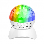 LED &scaron;viesos &bdquo;Bluetooth&ldquo; garsiakalbis belaidis disko rutulinis ap&scaron;vietimas, USB įkraunamas muzikos naktinis žibintas, garsiakalbis KTV vakarėlio vestuvėms
