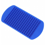 Ledo kubelių silikoninė forma Silikoninė ledo kubelių gaminimo ma&scaron;ina sulankstomas ledo kubelių padėklas Mini kvadratinis ledo gaminimo formelės popsicle formelės tamsiai mėlyna spalva