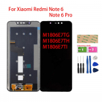 LCD ekranas skirtas Xiaomi Redmi Note 6 Pro M1806E7TG LCD ekranas jutiklinio ekrano skaitmeninimo mazgo keitimas
