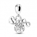 925 Sidabrinė Maža Mergaitė Meilė Mama Forever Infinity Infinite Dangle Charm Karoliukai tinka Moteri&scaron;ka Apyrankė 925 Papuo&scaron;alai Motinos Dovana
