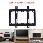 14&ndash;43 colių LCD LED monitoriaus sieniniai laikikliai Fiksuotas televizoriaus rėmo storis 0,8 mm