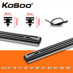 1vnt priekinis stiklas priekinis stiklas 8mm 6mm 14 ;16 ;17 ;18 ;19 ;20 ;21 ;22 ;24 ;26 ;28 ; Automobilio valytuvo &scaron;luostės keitimo įdėklas, užpildymo guma 14 inch 350mm