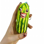 Juokingi arbūzo juostelės pliu&scaron;inis raktų pakabukas Kūrybi&scaron;kas vaisių lėlių raktų pakabukas Moteri&scaron;ka kuprinė, pakabukas, pakabukas vaikams, gimtadienio dovanų priedai 20cm