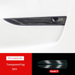 Skirta Tesla Model 3 YSX TPU pajuodusių priekinių žibintų galinių žibintų rūko žibintų apsauginė plėvelė priekinio žibinto galinio žibinto spalvos keitimas 3 Transparent Fog