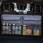 Car trunk storage bag with large capacity and mesh pocket rear seat back pocket debris storage bag car accessories pilka