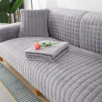 Vienspalvis neslystantis sofos užvalkalas, storas mink&scaron;tas pliu&scaron;inis sofos pagalvėlės rank&scaron;luostis, skirtas svetainės baldams. 70x210cm 1pcs &scaron;viesiai pilka spalva