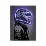 Senna Neon lenktyninio kostiumo spaudas plakatas Modernus grafiti sienų menas Drobės tapyba Retro paveikslas svetainės dekoravimui 20x30cm