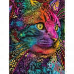 &bdquo;HuaCan&ldquo; deimantų tapybos &bdquo;pasidaryk pats&ldquo; rinkinys &bdquo;Katės paveikslėlis&ldquo; Pilnas apvalus grąžtas, mozaikos, gyvūnų paveikslai, siuvinėjimas, namų dekoras 20x30cm
