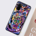 Anime One Piece Cartoon Coque, skirtas Samsung Galaxy S20 FE S21 S10 Note 20 Ultra S9 Plus S8 10 Lite S10e 9 juodas telefono dėklo dangtelis Note 10 Lite