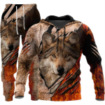 Vilkas 3d Print Hoodie Kostiumas Rudens žiemos mados Vyrų Moterų Rinkiniai Tiger Tracksuit Unisex Hoodie + Kelnės Dviejų dalių rinkinys 6XL