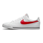 Nike Court Legacy GS Vaiki&scaron;ki sportbačiai, balti, universitetinės klasės raudoni, DA5380-105 35.5