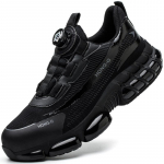 Vyri&scaron;ki darbiniai sportbačiai su besisukančiais mygtukais, plieniniai batai su oro pagalvėlėmis, apsauginiai batai, apsaugantys nuo sudužimo darbo batai Nesunaikinami apsauginiai apsauginiai batai, sportiniai batai vyrams 44