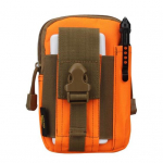 Vyri&scaron;ki lauko sportiniai taktiniai telefono juosmens diržo krep&scaron;iai &bdquo;Fanny Pack Pouch&ldquo; Užtrauktuku užsegamos ki&scaron;enės oranžinė