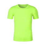 Unisex Tee Top Regular Atsparus blukimui Unisex Top trumpomis rankovėmis O formos megztinis mar&scaron;kinėliai Unisex mar&scaron;kinėliai sportui L fluorescencinė žalia spalva