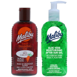 Malibu sunbathing oil with carrots and coconut 200ml + aloe gel after tanning 200ml