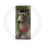 Coque pour Samsung Galaxy S8 Plus L&eacute;vrier greyhound Gris pilka