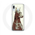 Coque pour Samsung Galaxy A20e Doberman Race de chiens