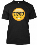 Akiniai su kau&scaron;eliais, kreivais dantimis, emocijų dizainas, unisex mar&scaron;kinėliai S