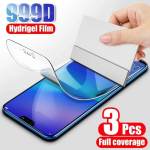 3 vnt. hidrogelio plėvelė, skirta Honor 8x 6x 7x 10X Lite 9X 9A 30i 20i ekrano apsauga, skirta Honor 20 Pro 10 Lite 9 30 10i 8S 8A 9S Huawei P20 Lite gryna