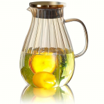 Eleganti&scaron;kas 66 uncijų nepralaidus stiklinis ąsotis su dangteliu &ndash; puikiai tinka &scaron;altiems gėrimams, patvarus ir universalus kasdieniam naudojimui