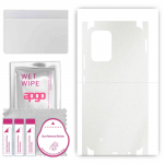 apgo Protective Skin Sticker for the back+sides compatible with Realme Narzo 50i, Full Wrap Film, Foil, Vinyl - Pattern Matte Transparent