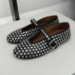 Stilingi dygliuoto kri&scaron;tolo moteri&scaron;ki Mary Jane madingi plok&scaron;čiapadžiai batai Laisvalaikio mink&scaron;tos odos patogūs moteri&scaron;ki batai 35