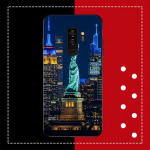 New York City Times Square telefono dėklas, skirtas Samsung A51 A30s A52 A71 A12, skirtas Huawei Honor 10i, skirtas OPPO vivo Y11 dangteliui Samsung A51