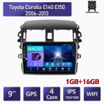 9 colių Android 2Din automobilio garso radijas DVD skirtas Toyota Corolla E140/150 2006-2013 Multimedijos grotuvas Navigacija Stereo radijas WIFI 1+16GB